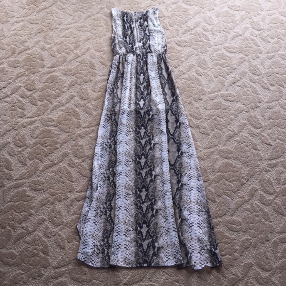 Andrée High Low Snakeskin Maxi Dress - Picture 4 of 8